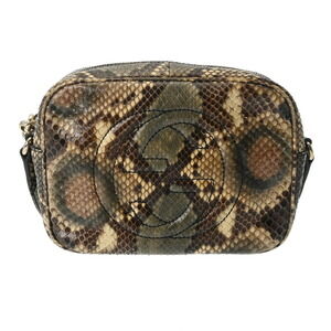 Gucci Soho Brown Python Shoulder Bag